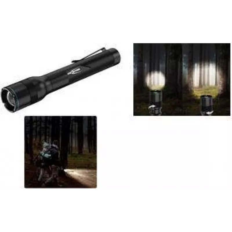 ANSMANN Adventure TA300BF LED-taskulamppu musta vyöklipsillä, 300 lumenia, tarkennettava, IPX4 1600-0761