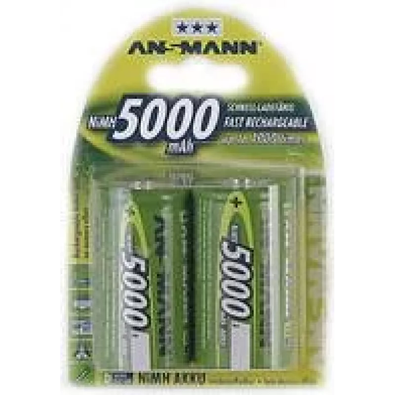 ANSMANN D-akku NiMH 5000 mAh 1,2 V 5030921
