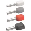 Klauke 87313 kaksoisjohdinpää 2 x 0,75 mm² harmaa