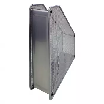 HELIT H2518000 verkko aikakauslehtiteline DIN A4 metallilanka hopea jauhemaalattu, 1 kpl