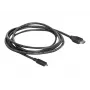 DeLOCK HDMI–Micro-HDMI-kaapeli 2 m, 32 AWG, High Speed Ethernetillä, 4K 82664
