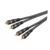 Wentronic AVK 132-1000 10 m RCA audiokaapeli, 2x RCA pistoke – 2x RCA pistoke, musta 50434
