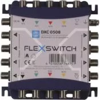 WISI DXC0508 FLEXSWITCH multiswitch 5-in-8 kaskadoitava SAT/TERR 76875