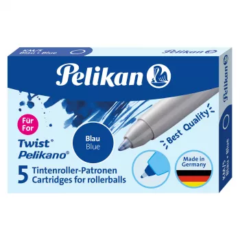 Pelikan kuulakärkikynän mustepatruunat 5 kpl:n pakkaus sininen (824705)