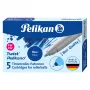 Pelikan kuulakärkikynän mustepatruunat 5 kpl:n pakkaus sininen (824705)