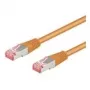 Wentronic Goobay CAT 6 patch-kaapeli, S/FTP (PiMF), oranssi, 0,5 m - LSZH halogeeniton, kupari (93467)