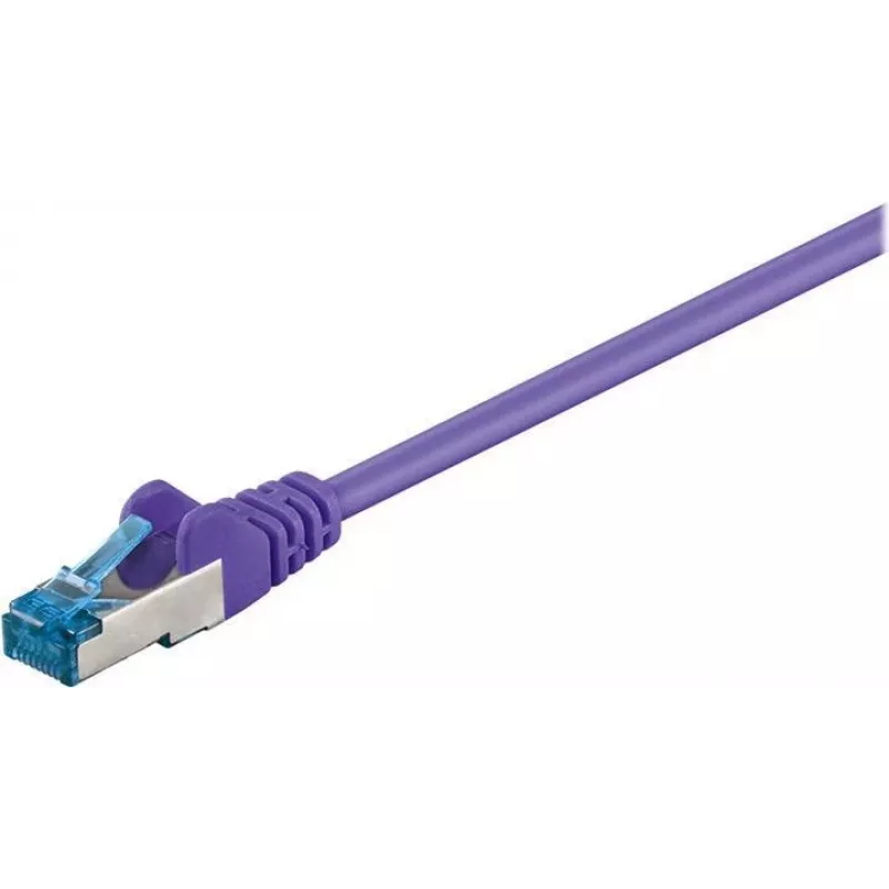 Wentronic Goobay CAT 6a S/FTP patch-kaapeli, RJ45, violetti, 3 m, LSZH, kupari 93789