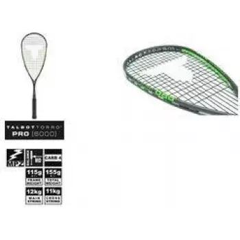 TALBOT TORRO squashmaila Pro 6000, musta/vihreä, offensiivinen, Y-rakenne, 1 kpl (251006)