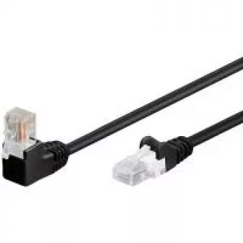 Wentronic 94173 Cat5e U/UTP RJ-45 verkkokaapeli, 0,5 m, musta