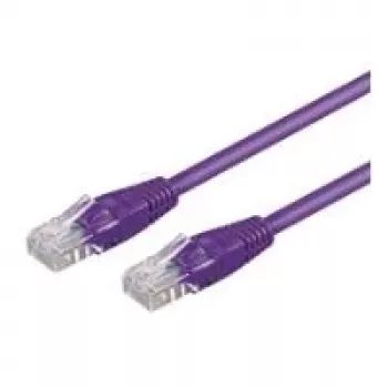 Wentronic 7 m CAT5e UTP verkkokaapeli, RJ45 pistoke-pistoke, kullatut koskettimet, violetti 95246