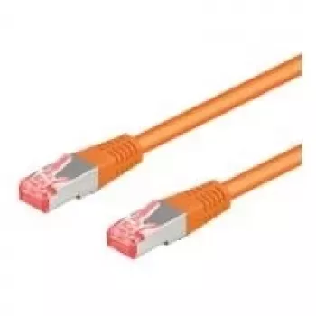 Wentronic Goobay CAT 6 verkkokaapeli, S/FTP (PiMF), oranssi, 25 m, LSZH halogeeniton, kupari (95649)