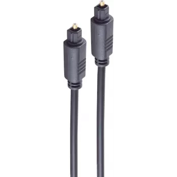 SHIVERPEAKS 3,0 m Toslink–Toslink optinen audiokaapeli, kullatut liittimet, musta BS69004-3.0