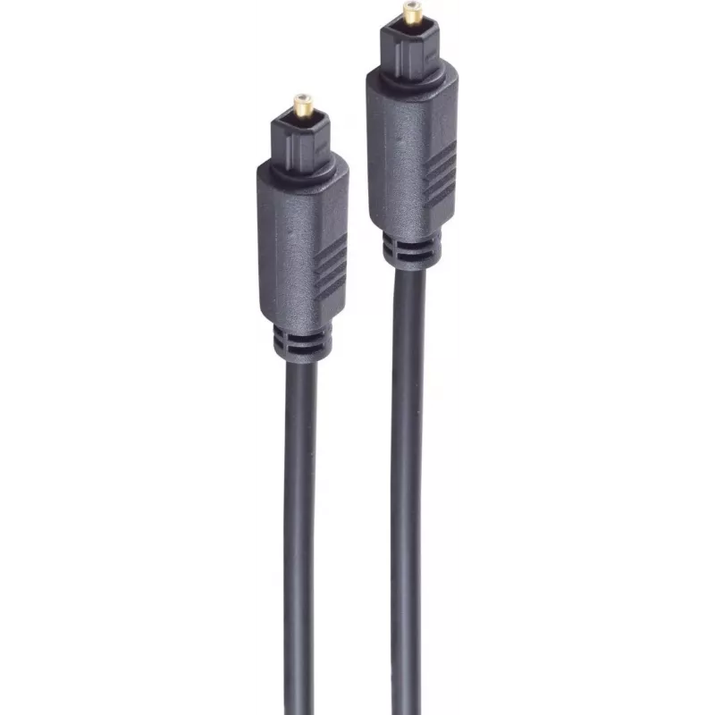SHIVERPEAKS 3,0 m Toslink–Toslink optinen audiokaapeli, kullatut liittimet, musta BS69004-3.0