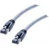 shiverpeaks BS08-401513 Cat8 S/FTP verkkokaapeli, RJ45, harmaa, 1,5 m