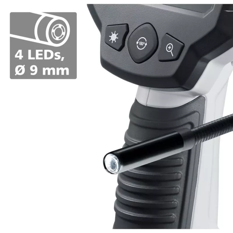 Laserliner 082.252E tarkastuskamera 9 mm anturilla ja 2,7 tuuman TFT-näytöllä