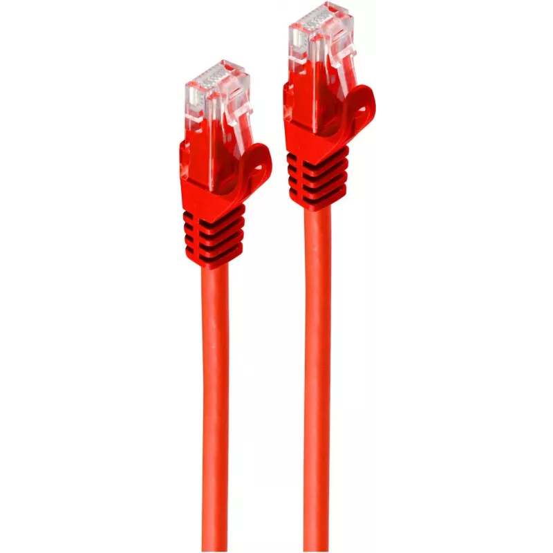 SHIVERPEAKS BASIC-S Cat.6A U/UTP patch-kaapeli, punainen, 30 m, RJ45, 10 Gbps BS08-35484