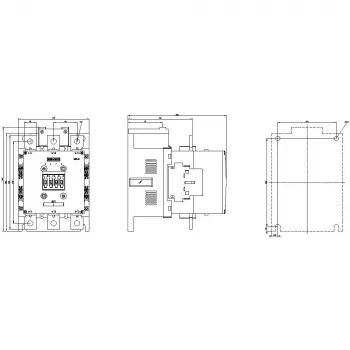Siemens SIRIUS 3RT1064-6AP36 tehonkontaktori, 3-napainen, 185 A, 220-240 V UC-kela