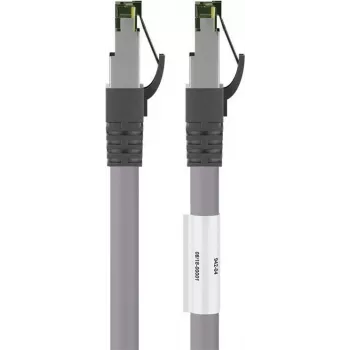 Wentronic Goobay CAT 8.1 patch-kaapeli, S/FTP (PiMF), harmaa, 20 m - LSZH halogeeniton, kupari AWG 24 (55143)