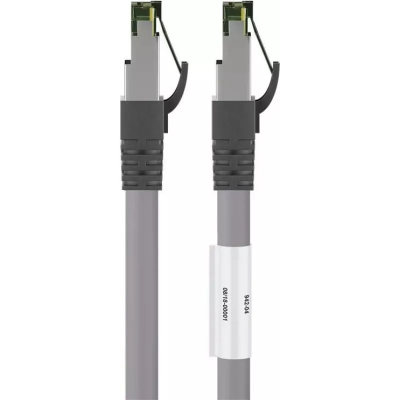 Wentronic Goobay CAT 8.1 patch-kaapeli, S/FTP (PiMF), harmaa, 20 m - LSZH halogeeniton, kupari AWG 24 (55143)