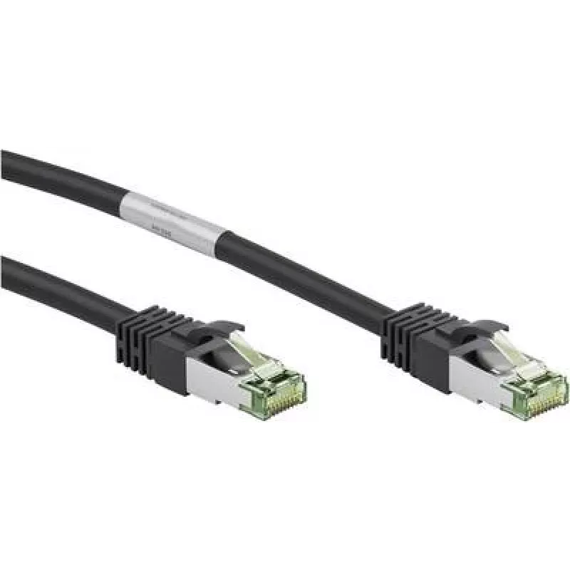 Wentronic Goobay CAT 8.1 patch-kaapeli, S/FTP (PiMF), musta, 20 m, LSZH, kupari AWG 24 66728