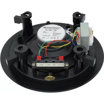 Omnitronic 80710211 100V-linja-PA-kaiutin 5W musta laajakaista seinäasennus IP44