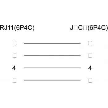 Wentronic Goobay modulaarinen jatkokaapeli, RJ11/RJ14 (6P4C) urosliitin - RJ11 naarasliitin, 15 m, musta 68258