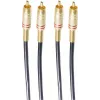 shiverpeaks BASIC-S 2x RCA - 2x RCA audiokaapeli, 5,0 m, musta BS40225