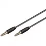 Wentronic Goobay 3,5 mm jakkiliitäntäkaapeli, 1,5 m, stereo, kullattu, musta 69106