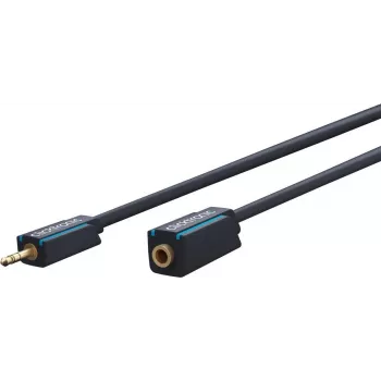 CLICKTRONIC MP3 audiokaapelin jatko 3,5 mm stereo jakkipistoke - jakkirasia 1,5 m musta