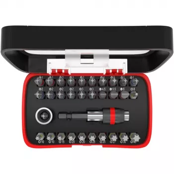 fischer 559121 32-osainen ruuvauskärkisarja (Phillips, Pozidriv, ura, Torx Plus)