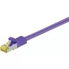Wentronic Cat.7 kaapeli RJ-45 - RJ-45, 1 m, S/FTP, kullattu, 10 Gbps, 600 MHz, musta 91591