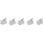 SHIVERPEAKS BASIC-S modulaaripistoke RJ10 4P4C, suojaamaton, kullatut koskettimet, läpinäkyvä, 1 kpl BS72039-5