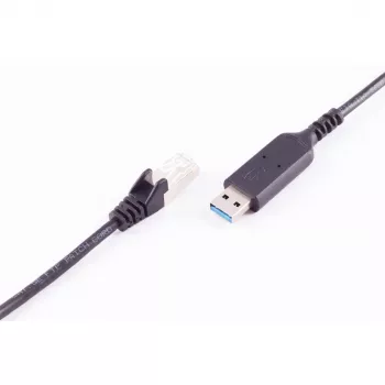 SHIVERPEAKS USB-A - RJ45 Gigabit Ethernet -adapterikaapeli, 1 m, musta BS13-52025