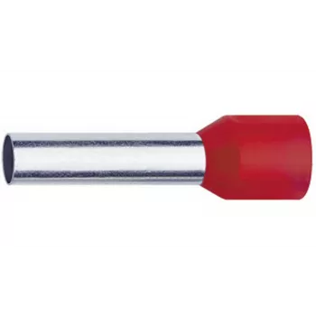 Klauke 47612 eristetty johdinpääteholkki, 10 mm², punainen, 12 mm nastan pituus, 100 kpl