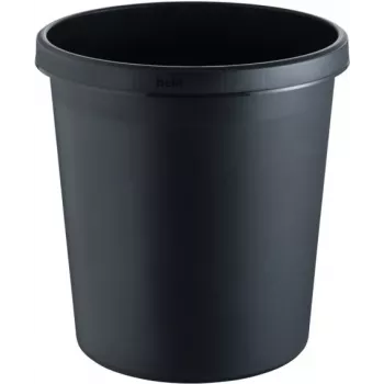 helit H6105895 pyöreä muovinen jäteastia 18L musta 31x32cm