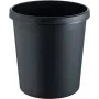 helit H6105895 pyöreä muovinen jäteastia 18L musta 31x32cm