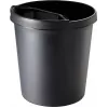 helit H6105895 pyöreä muovinen jäteastia 18L musta 31x32cm