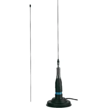 Midland Albrecht ML 145 magneettijalustalla varustettu CB-mobiiliantenni, 145 cm, 5/8 λ, 26-28 MHz, PL-259, 4 m RG-58 6305