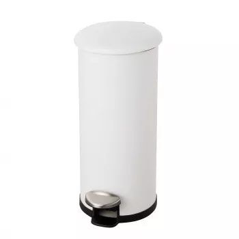 helit the zinc poljinjäteastia 20L valkoinen jauhemaalattu teräs pyöreä Soft-Close H2406605