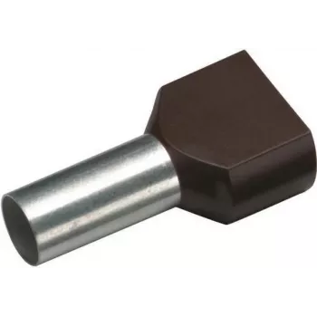 Cimco kaksoisjohdinpääteholkki 1,5 mm² 8 mm osittain eristetty musta 18 2470 100 kpl