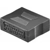 Wentronic Goobay SCART-sovitin, SCART-liitäntä SCART-liitäntään, 21-pin, musta 50771