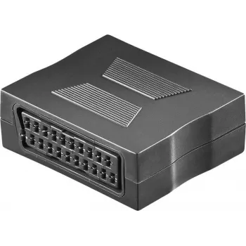 Wentronic Goobay SCART-sovitin, SCART-liitäntä SCART-liitäntään, 21-pin, musta 50771