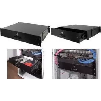 LogiLink 19 tuuman räkki-laatikko 2U lukittava musta (SF164B)