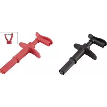 VOLTCRAFT krokotiiliklipsi 4 mm pistokkeella CAT III 1000 V, CAT IV 600 V musta/punainen MSK-116 (VC-8371750)