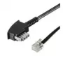 Wentronic Goobay TAE-N - RJ11/RJ14 puhelinkaapeli, 3 m, musta 50951