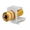 Rutenbeck Keystone kaiuttimen liitäntäsovitin KMK-LS, ruuviliittimet, musta/punainen, työkaluton 17000608