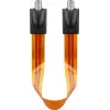 Wentronic Goobay SAT-ikkunaläpivientikaapeli, ultralitteä 0,3 mm, ruskea-musta, 0,3 m, F-liitin F-liittimeen 67244