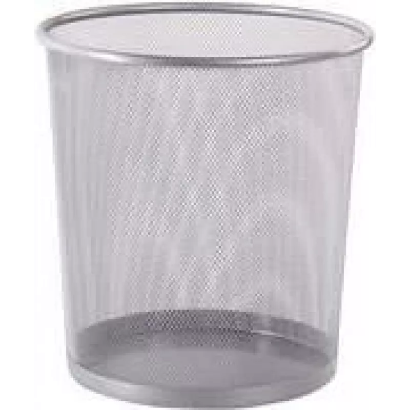 Westcott verkkorunkoinen jäteastia, 12,3 L, hopea, pyöreä, 230 x 270 mm E-744607 00