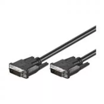 Wentronic goobay DVI-D Dual Link kaapeli 0,5m musta peukaloruuvit 93295