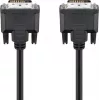 Wentronic goobay DVI-D Dual Link kaapeli 0,5m musta peukaloruuvit 93295